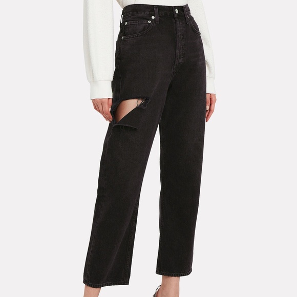 Agolde 90's High Rise Loose Fit - Ripped - Picture 2 of 4